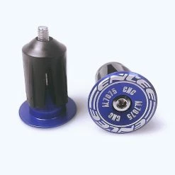 Unbranded 2pcs Alliage D’aluminium Vélo Guidon End Plugs Caps Road Mountain Bike Mtb Grip Handle Bar End Cap Cycling Handlebar Accessoire