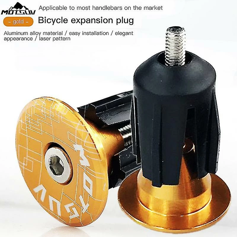 Unbranded 2pcs Alliage D’aluminium Vélo Guidon End Plugs Caps Road Mountain Bike Mtb Grip Handle Bar End Cap Cycling Handlebar Accessoire - Image 3