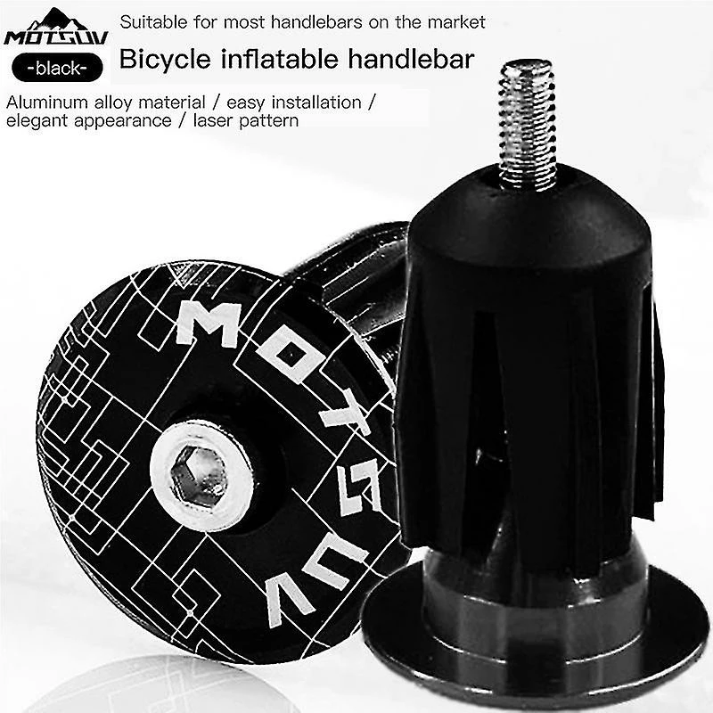 Unbranded 2pcs Alliage D’aluminium Vélo Guidon End Plugs Caps Road Mountain Bike Mtb Grip Handle Bar End Cap Cycling Handlebar Accessoire - Image 5