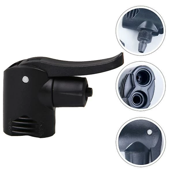Toyvian 3 Pcs Bike Floor Pump Auto Head Presta Inflator Head - Image 2