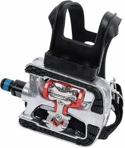 Keepsmile Pédales Spin Bike Spd - Pédale Hybride Avec Clip D’orteil Et Sangles, Adaptée Au Vélo De Spin, Aux Vélos D’exercice D’intérieur Et à Tous Les Vélos D’intérieur Avec Des Essieux De 9/16 « . 6 Mo