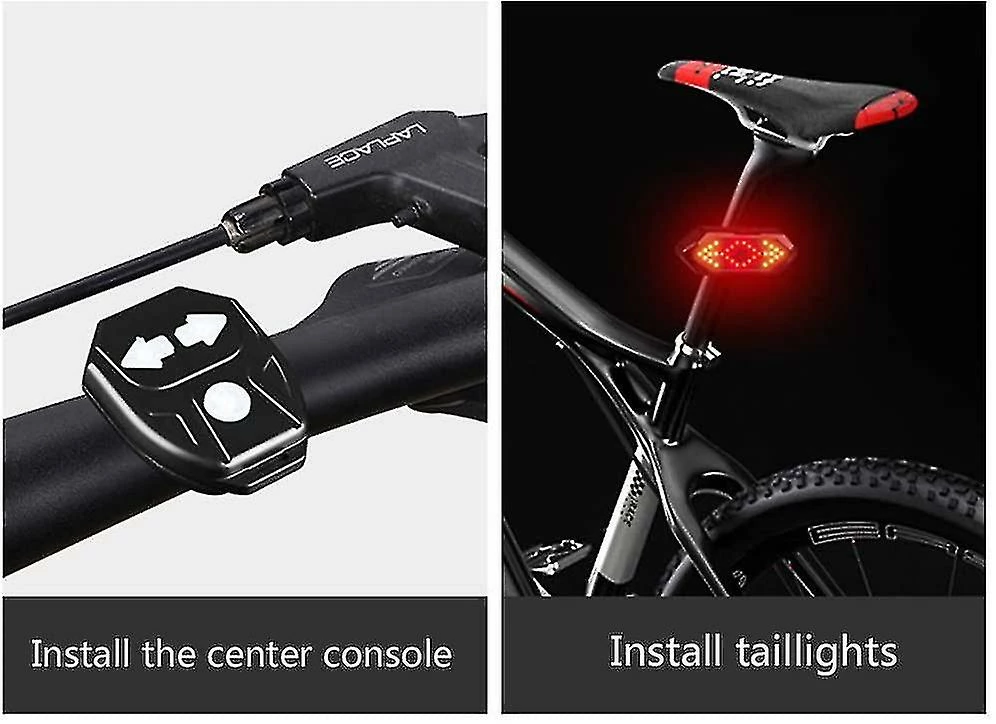 Unbranded Feu Arrière De Vélo Usb Clignotants Rechargeables Smart Wireless Remote Control Bike Feu Arrière – Image 4