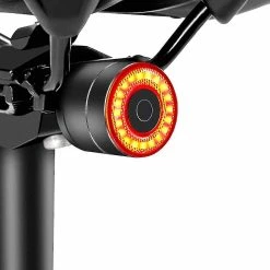 Uk Story Smart Bike Tail Light Ultra Bright Back Brake Light Usb Rechargeable Led Feu Arrière Imperméable à L’eau Feux De Cyclisme De Route