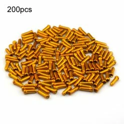 Farfi 200pcs Shift Cable Caps Coloré Résistant à L’usure Alliage D’aluminium Bike Wire Core Wire End Caps Bicycle Components