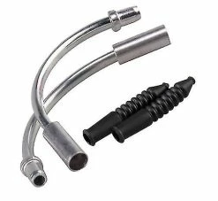 Unbranded Bike Bend Brake Noodle Cable Guide Bike Brake Pipe Avec Des Bottes En Caoutchouc étanches à La Poussière Pour Les Accessoires De Vélo De Montagne (noir) (10pcs)
