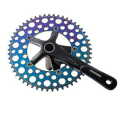 Unbranded Vélo Pliant 56t Chainring Road Bike Negative Gear Single Chainring, Rainbow (1pcs) - Image 5