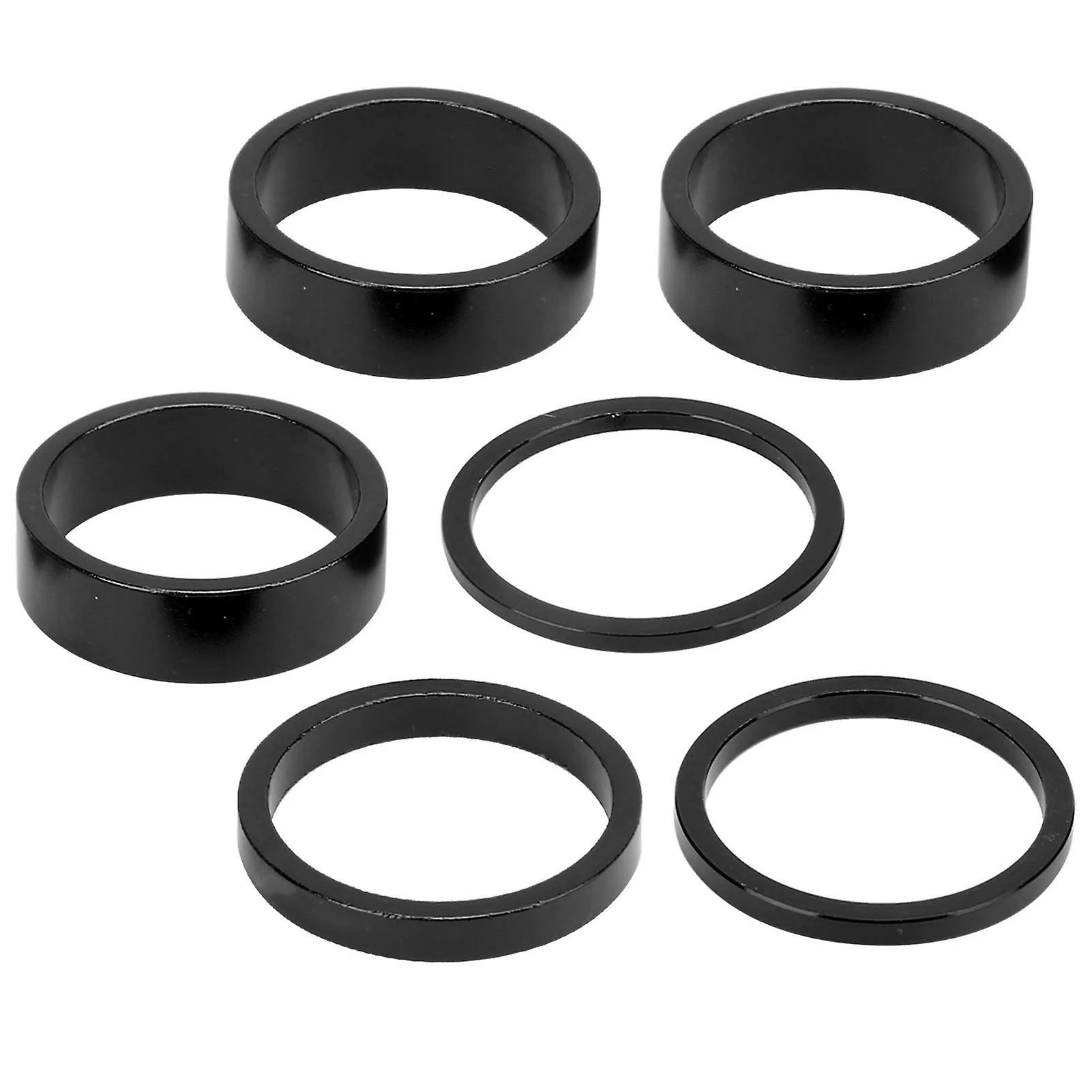 Unbranded 6pcs Bicycle Headset Spacer Aluminium Alloy Bike Guidon Stem Spacers Pour VTT - Image 4
