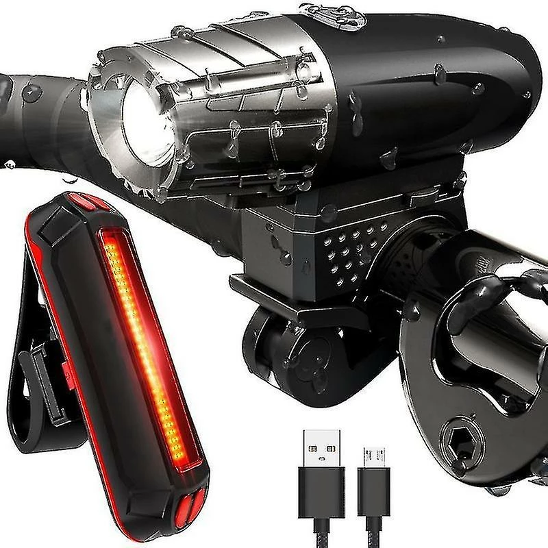 Nw 1776 Lampe Led Bike Lights Waterproof Front And Rear Lights Pour 4 Modes D’éclairage Anti-infiltration Et Antichoc Adapté Aux Amateurs De Plein Air