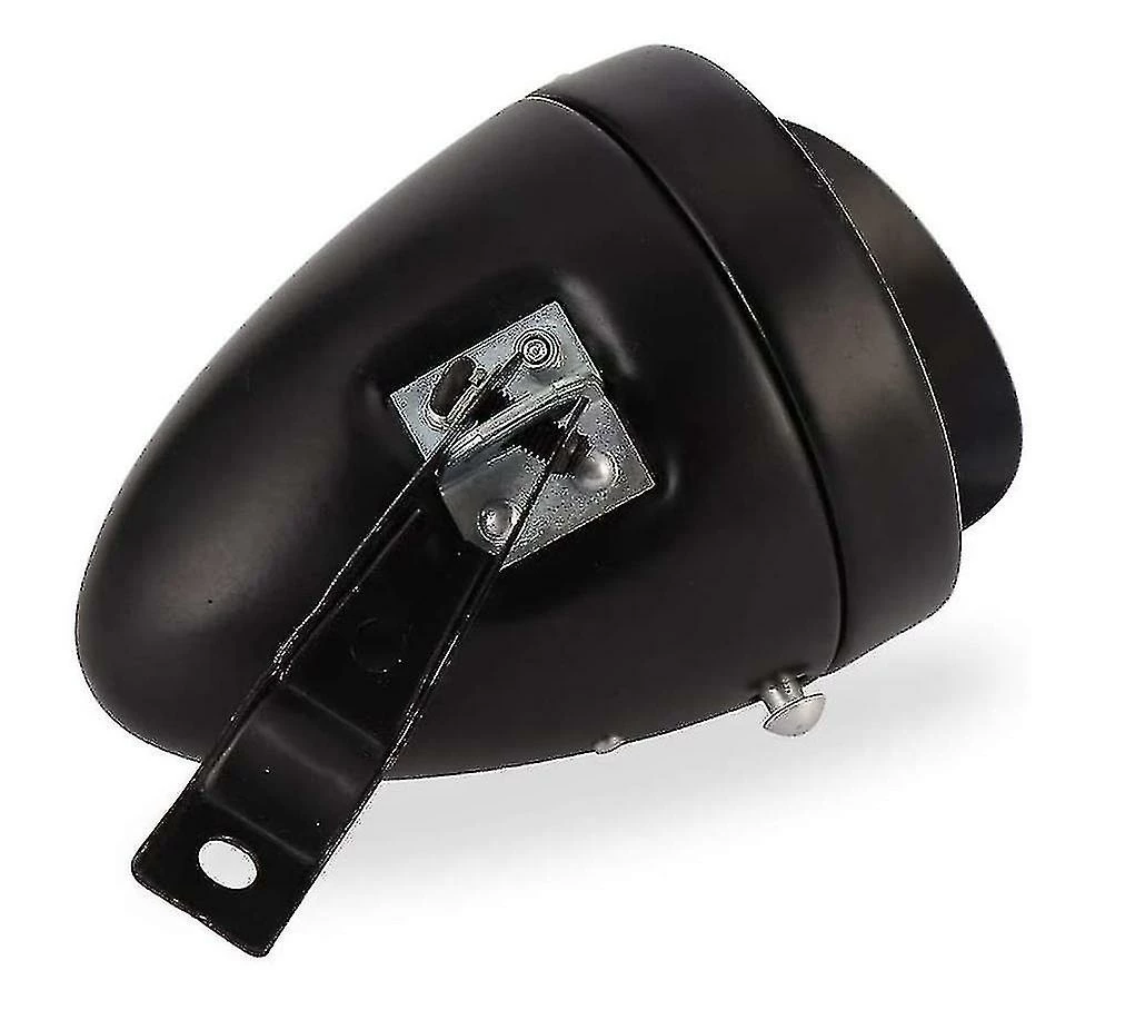 Nw 1776 Rétro Super Bright Led Bicycle Front Head Light Chrome Visor Bullet Headlamp Headlight Waterproof Bike Lamp Bicycle Accessories (noir) - Image 2