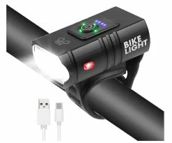 Nw 1776 Lumière De Vélo, Usb Rechargeable Vélo Phare 2000 Lumen Super Bright Bike Lumière Avant Ipx