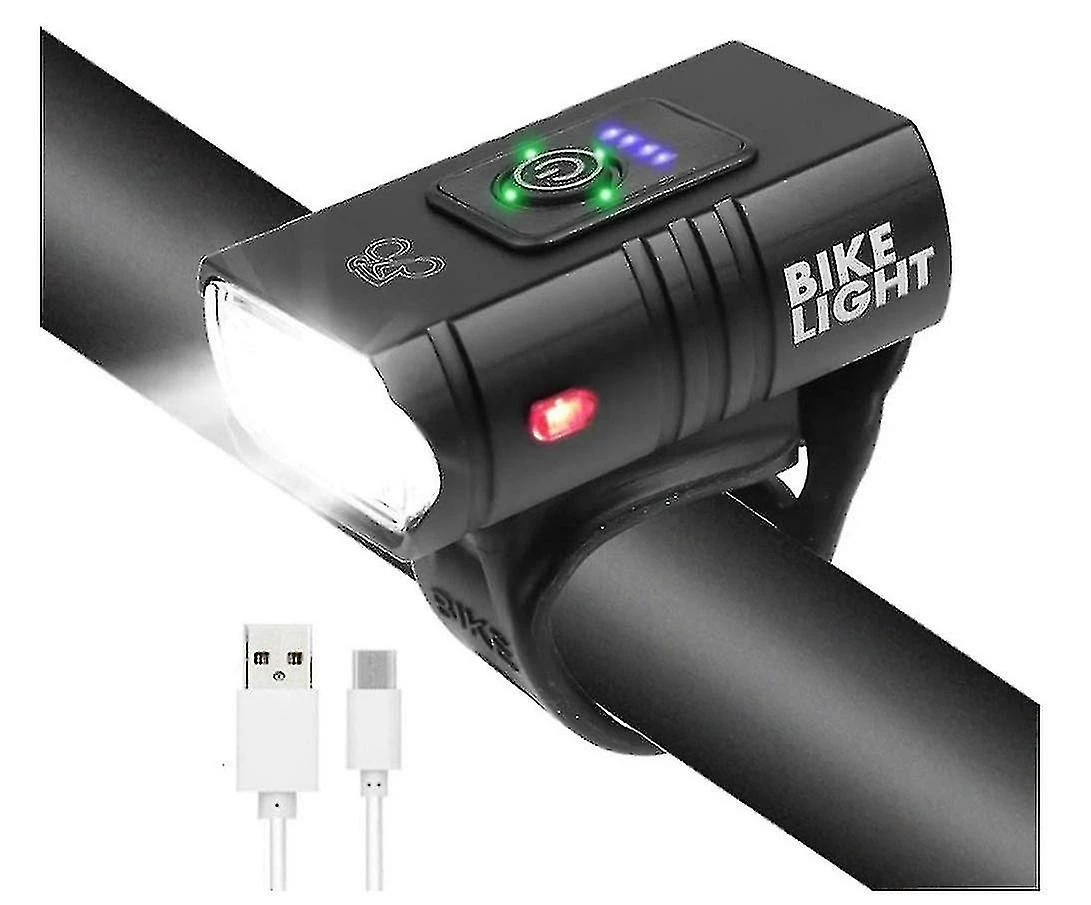 Unbranded Lumière De Vélo, Usb Rechargeable Vélo Phare 2000 Lumen Super Bright Bike