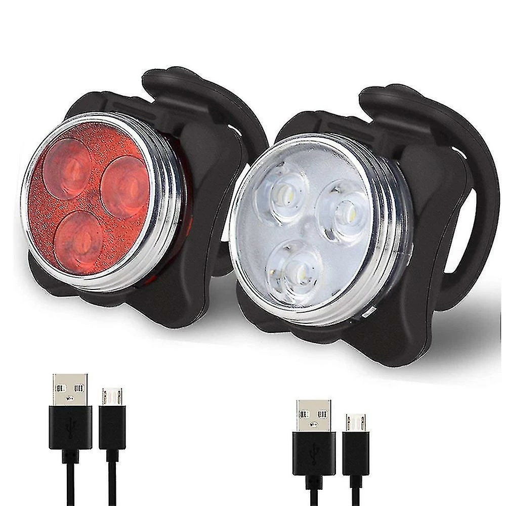 Unbranded Recharable Bike Led Bike 4 Modes USB 10000 Heures Mountain Bike Accessoires Pour Vélo
