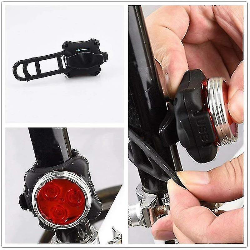 Unbranded Recharable Bike Led Bike 4 Modes USB 10000 Heures Mountain Bike Accessoires Pour Vélo - Image 4