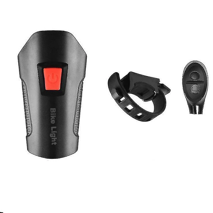 Unbranded Bike Light Night Set, Chronomètre Multifonctionnel S Haut-parleur Avant Et Arrière, Vélo étanche Usb Rechargeable Avec Feux Arrière