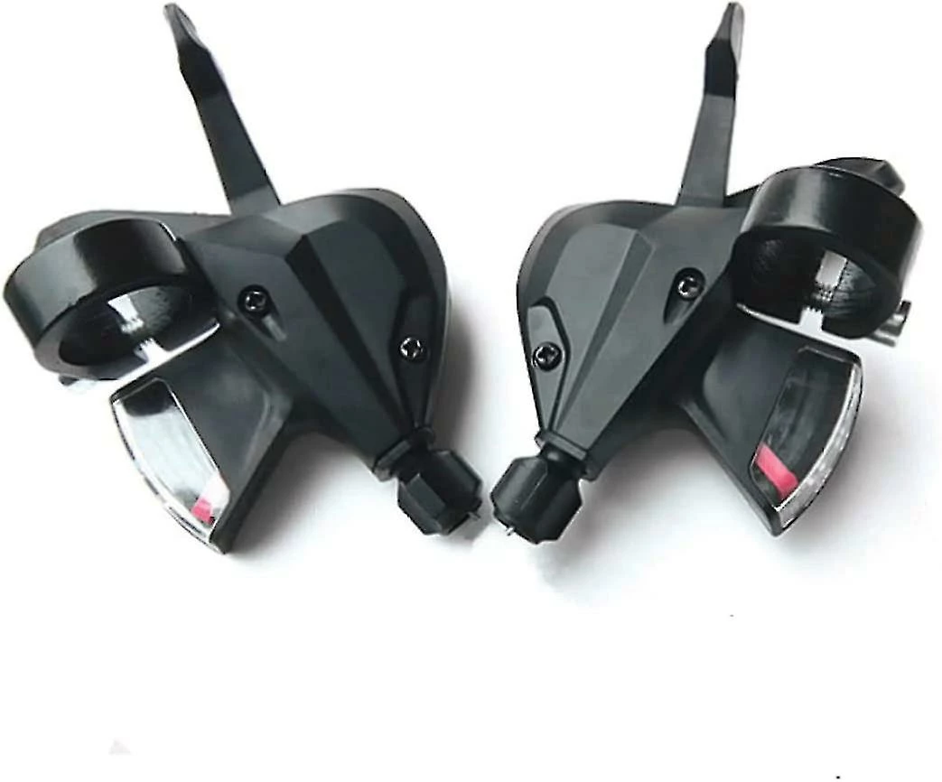 Unbranded Bike Shifter Bike Shifter Set Thumb Quick Shifter 8/24 Speed Lever Set Avec Câble De Changement De Vitesse Interne, Bike Shifter (noir) (2pcs) – Image 2