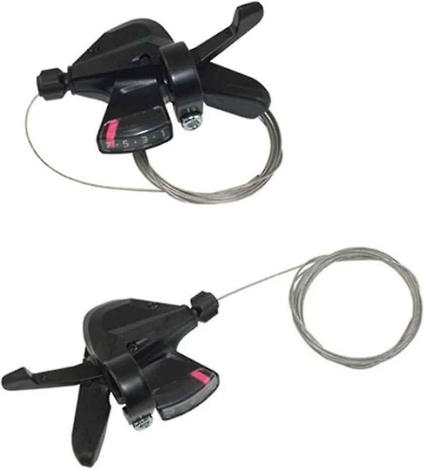 Unbranded Bike Shifter Bike Shifter Set Thumb Quick Shifter 8/24 Speed Lever Set Avec Câble De Changement De Vitesse Interne, Bike Shifter (noir) (2pcs) – Image 4