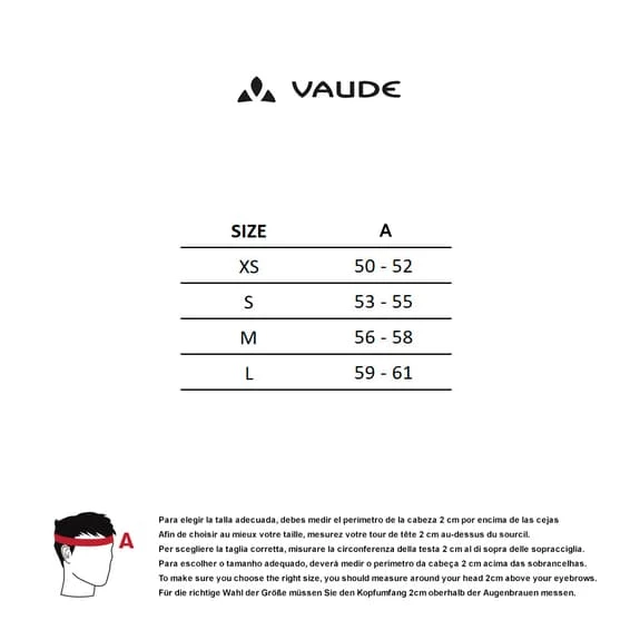 Bonnet Vaude Bike Cap Rouge Intense Noir - Image 2