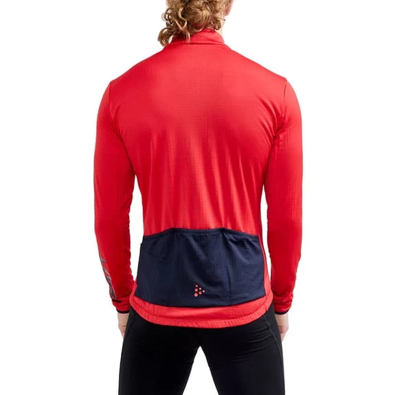 Maillot Craft Core Bike SubZ Manche Longue Rouge - Image 3