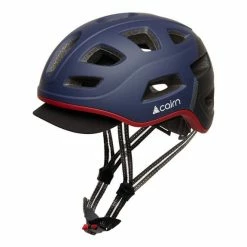 Casque Cairn Bike Quartz LED USB Bleu Rouge