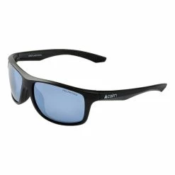 Lunettes Cairn Bike Flake Noir Avec Verres Polarisés Bleu Clair