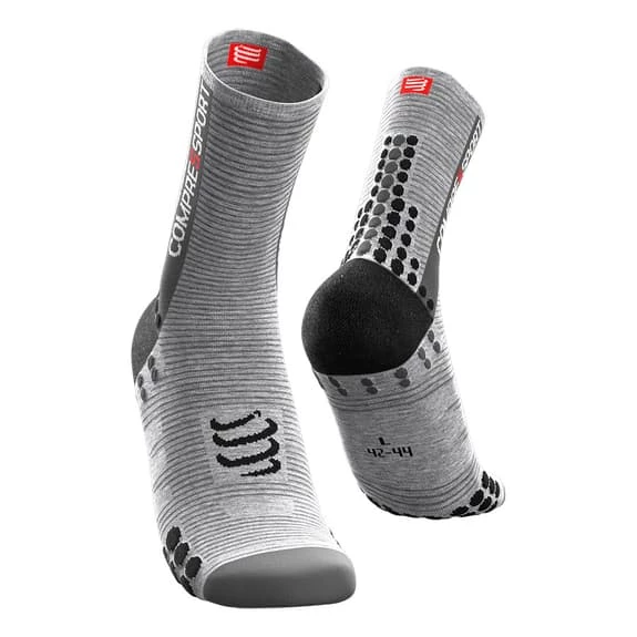Chaussettes Compressport Pro Racing Socks V3.0 Bike Gris