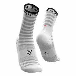 Chaussettes Compressport Pro Racing Socks V3.0 Ultralight Bike Blanc