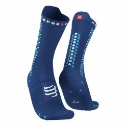 Chaussettes Compressport Pro Racing V4.0 Bike Bleu Marine