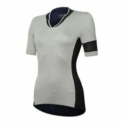 Maillot Rh+ E-Bike Manche Courte Gris Noir Femme