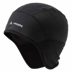 Bonnet Vaude Bike Windproof III Noir Logo Blanc