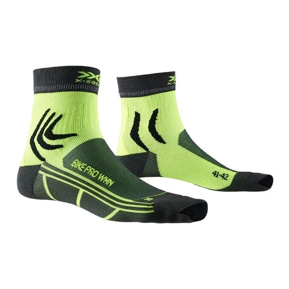 Chaussettes X-Bionic Bike Pro Vert Noir Femme